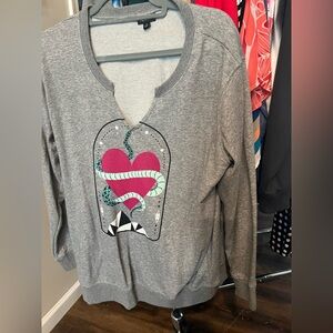 Torrid Gray Knit Top